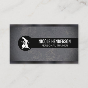 Spin Bike Gun Metal Trim Slate Business Card