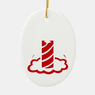 Spin Candle Ceramic Tree Decoration