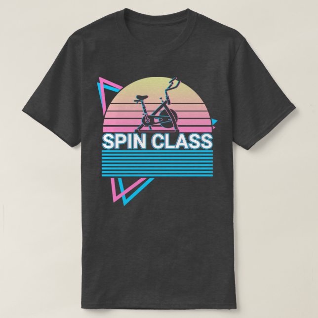 Spin Class Retro T-Shirt (Design Front)