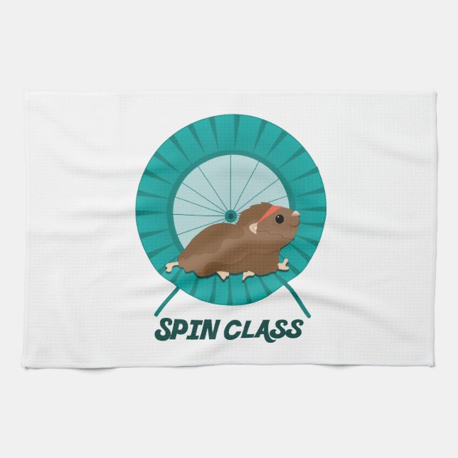 Spin Class Tea Towel (Horizontal)