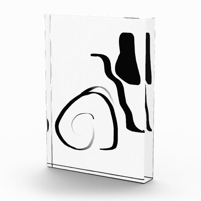 Spin Cycle: Abstract Black & White Photo Block (Right)