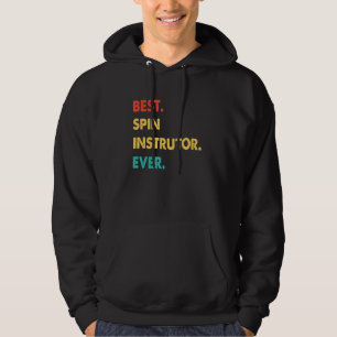 Spin Instrutor Profession Retro Best Spin Instruto Hoodie