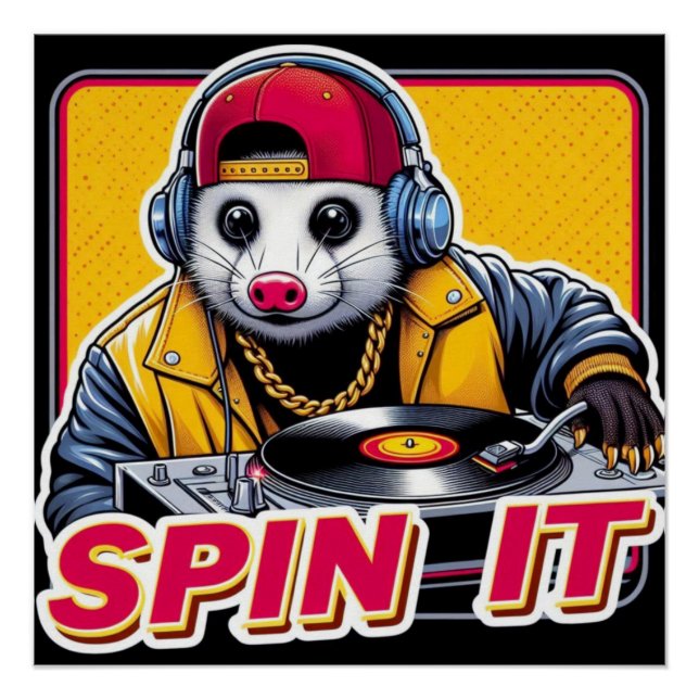 SPIN IT-OPOSSUM DJ 3 POSTER (Front)