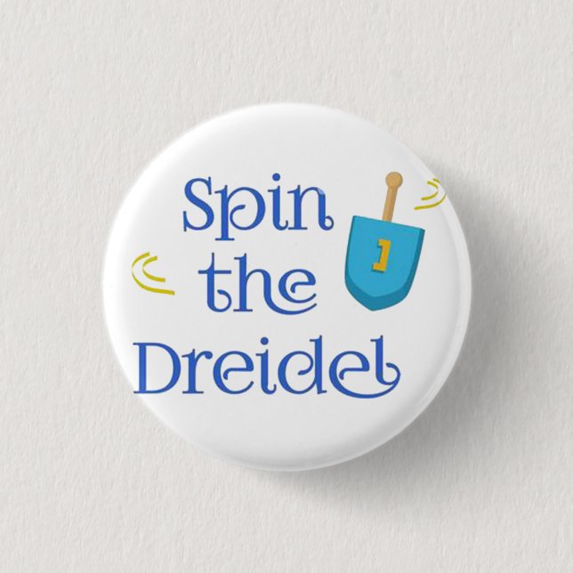 Spin The Dreidel 3 Cm Round Badge (Front)