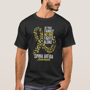 Spina Bifida Awareness Month Butterflies Yellow Ri T-Shirt