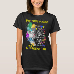 Spina Bifida Awareness Ribbon Support Gifts T-Shirt