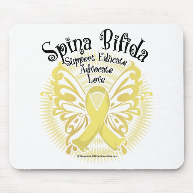 Spina Bifida Butterfly 3 Mouse Pad (Front)