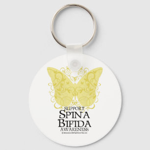 Spina Bifida Butterfly Key Ring