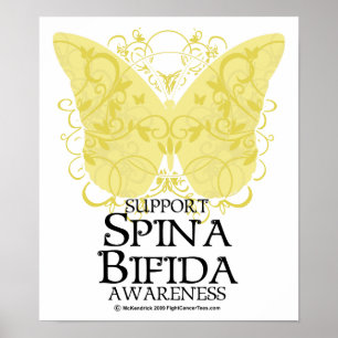 Spina Bifida Butterfly Poster