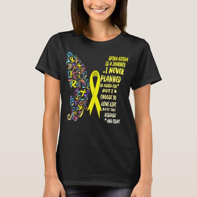 spina bifida journey live life fight T-Shirt (Front)