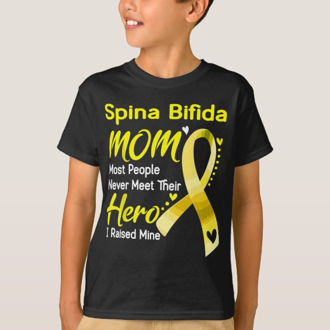 Spina Bifida Mum I Raised Mine T-Shirt (Front)