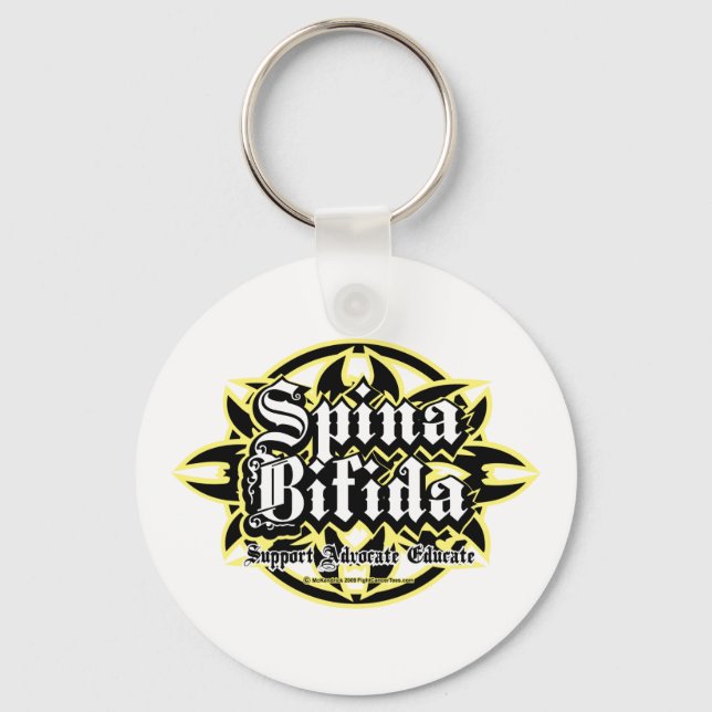 Spina Bifida Tribal Key Ring (Front)