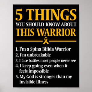 Spina Bifida Warrior Toddler Premium Tri-Blend Poster