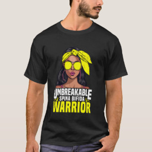 Spina Bifida Warrior Unbreakable Survivor Spina Bi T-Shirt