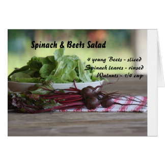 Spinach & Beets Salad