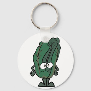 Spinach Face Keychain