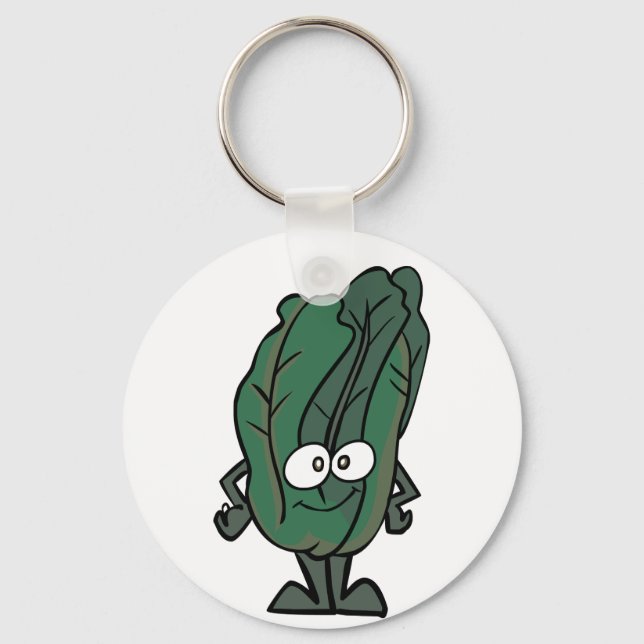 Spinach Face Keychain (Front)