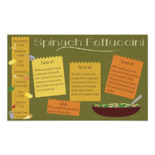 Spinach Fettuccini Photo Print