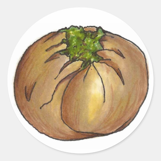 Spinach Knish Jewish Deli NYC Food Cooking Foodie Classic Round Sticker (Front)