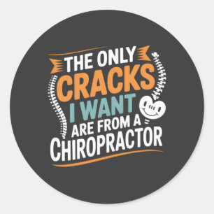 Spinal Alignment and Posture Recovery Classic Round Sticker