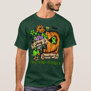 Spinal Cord Injuries Awareness retro halloween sca T-Shirt