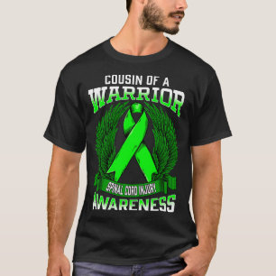 Spinal Cord Injury Awareness Cousin Support Ribbon T-Shirt