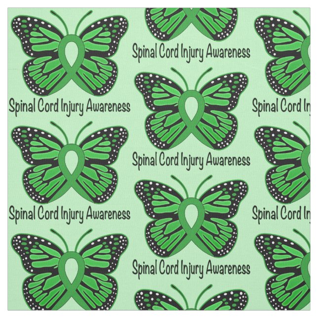 Spinal Cord Injury Awareness Fabric (Swatch)