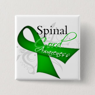 Spinal Cord Injury Awareness Ribbon 15 Cm Square Badge