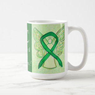 Spinal Cord Injury Awareness Ribbon Angel Mug