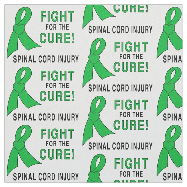 Spinal Cord Injury Fight for the Cure Fabric (Swatch)