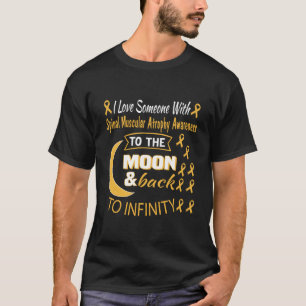 Spinal Muscular Atrophy Awareness Cute Moon Ivory T-Shirt
