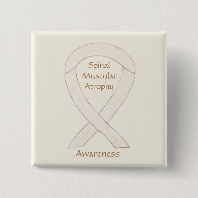 Spinal Muscular Atrophy Awareness Ribbon Buttons (Front)