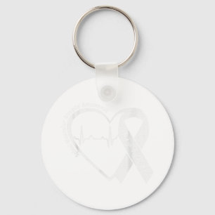Spinal Muscular Atrophy Sma Awareness Heart Ribbon Key Ring