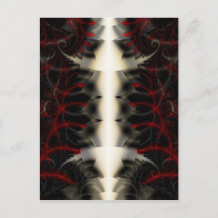 Spinal Paisley Gothic Fractal Signed Mini Print Postcard
