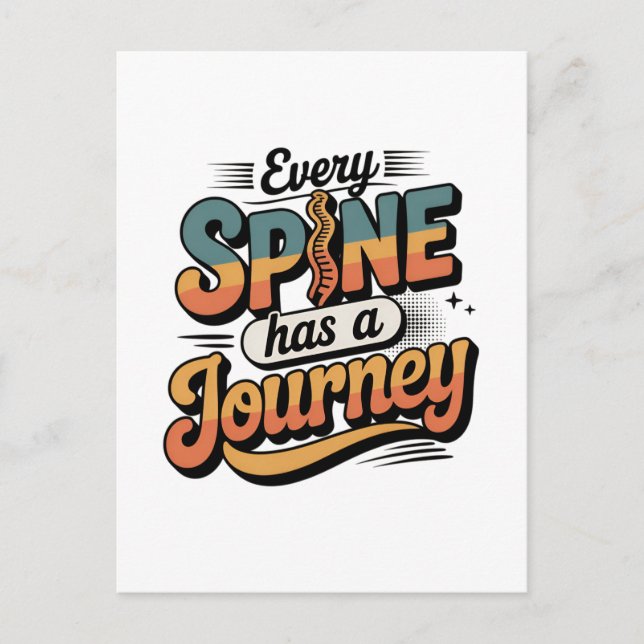 Spine Care Journey and Body Alignment Postcard (Front)