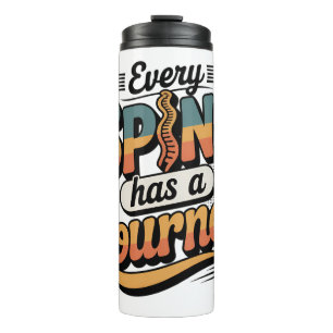 Spine Care Journey and Body Alignment Thermal Tumbler