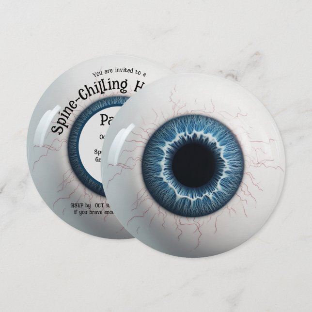 Spine-Chilling Halloween Party! Invitation (Front/Back)