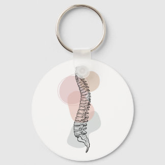 Spine Keychain, Chiropractic, Chiropractic Key Ring