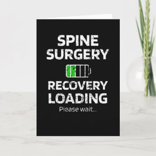 Spine Surgery Recovery   Spinal Fusion Scoliosis Card