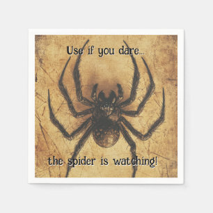 🕷️Spine-tingling Spider HALLOWEEN Bash Napkin