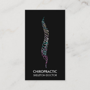 Spine vertebrae orthopaedic doctor chropractic business card
