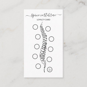 Spine vertebrae orthopaedic doctor LOYALTY Business Card