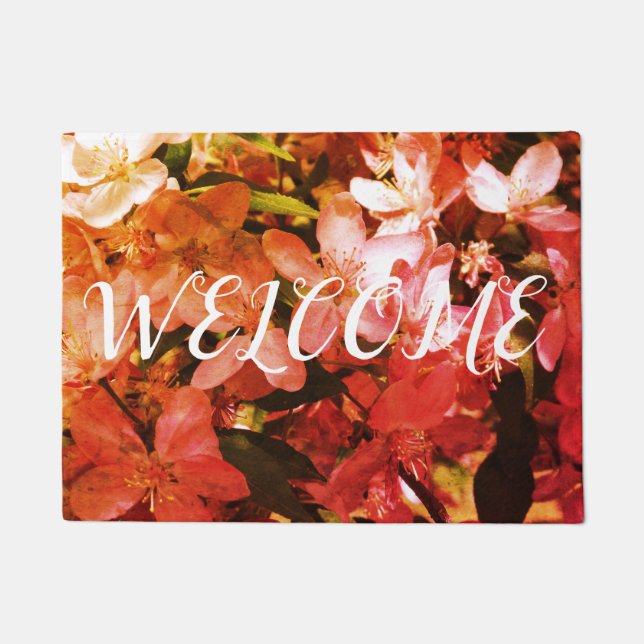 Sping Wlcome Blossoms Doormat (Front)