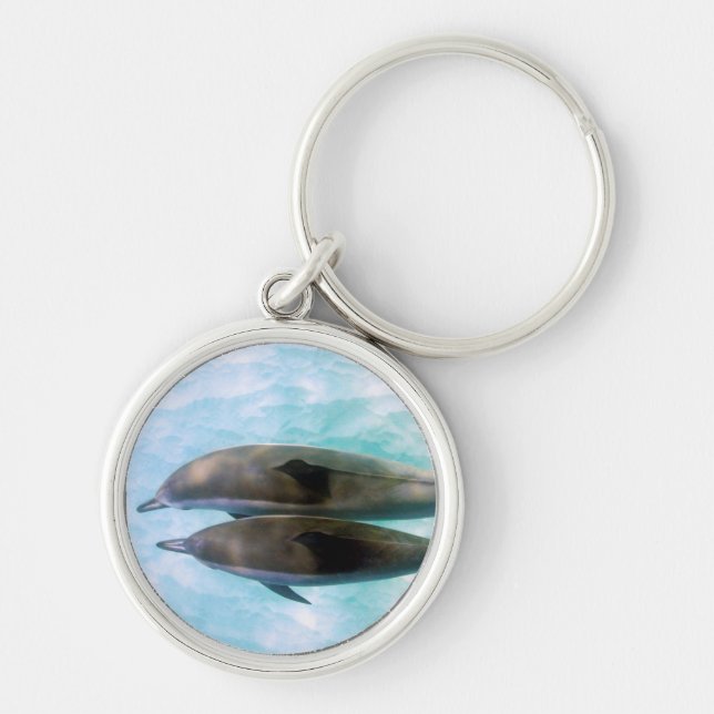 Spinner Dolphins | Oahu Hawaii Key Ring (Front)