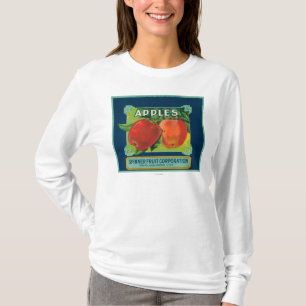 Spinner Fruit Apple Label - Yakima, WA T-Shirt