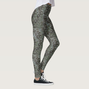 Spinning dandelion puff leggings