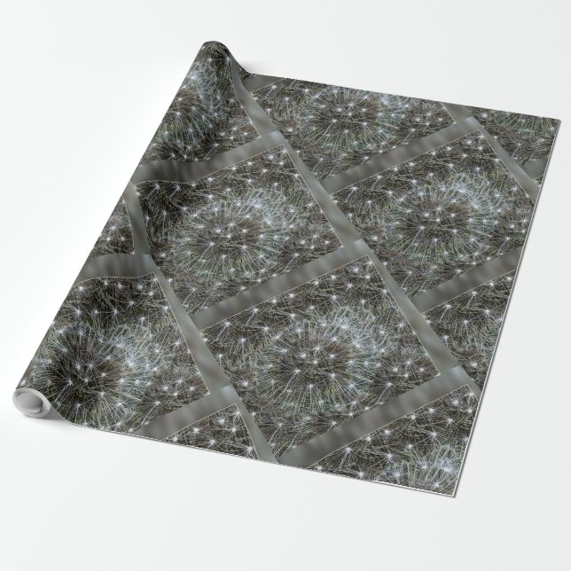 Spinning dandelion puff wrapping paper (Unrolled)