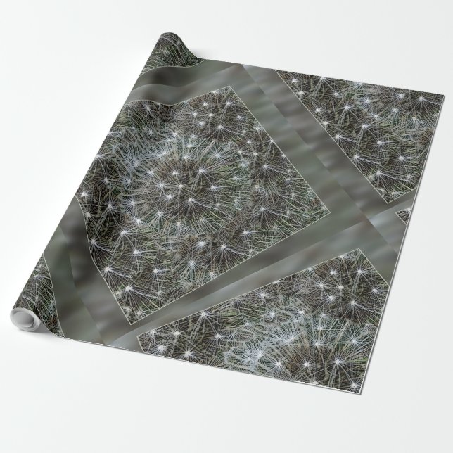 Spinning dandelion puff wrapping paper (Unrolled)