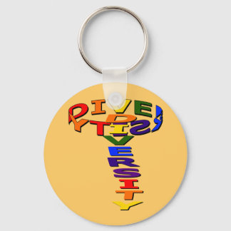 Spinning Diversity Keychain