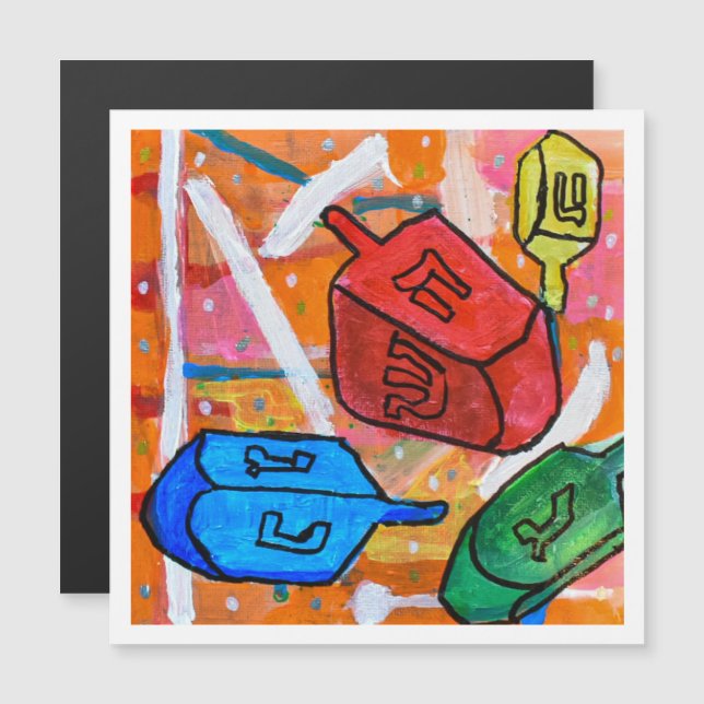 Spinning Dreidels (Front/Back)